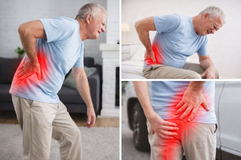 Man sciatica pain