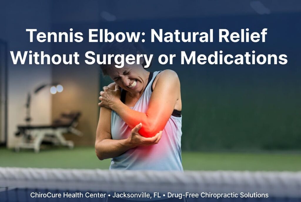 Tennis elbow pain relief with chiropractic care at ChiroCure Health Center Jacksonville