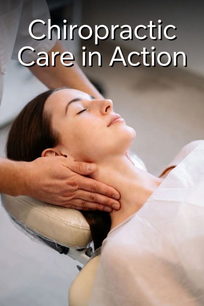 Gentle chiropractic neck adjustment for whiplash treatment at ChiroCure Jacksonville Florida