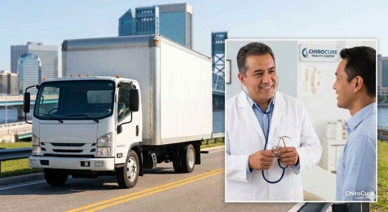 A commercial box truck driver in Jacksonville FL preparing for a non CDL DOT physical exam